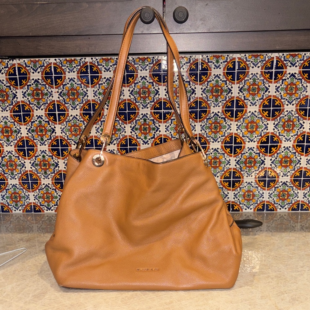 Michael Kors Tan Leather Tote Bag